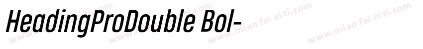 HeadingProDouble Bol字体转换